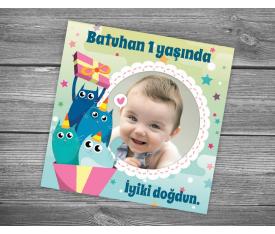 Kedili Doğum Günü Sticker