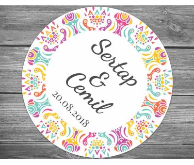 Hint motif sticker