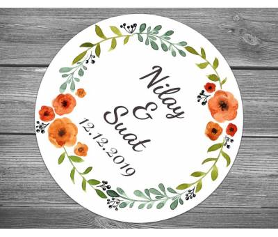 Sarmaşık Çiçekler Kına Sticker